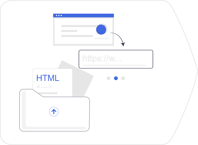 Upload an HTML file or enter a URL.